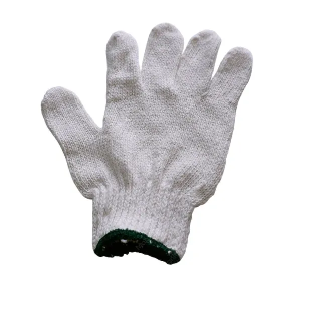 10 Gauge Bleached Cotton Liner Gloves - Case of 240 Pairs — White